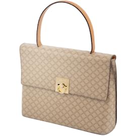 Céline-Celine Old Macadam Handbag-Beige