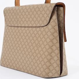 Céline-Celine Old Macadam Handbag-Beige