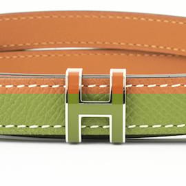 Hermès-Hermes Epsom Leather Gold Belt-Golden
