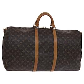 Louis Vuitton-LOUIS VUITTON Monogram Keepall Bandouliere 60 Boston Bag M41412 LV Auth hk2300-Monogram