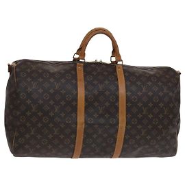 LOUIS VUITTON Monogram Keepall Bandouliere 60 Bolsa Boston M41412 LV Auth hk2300 Monograma