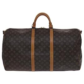 Louis Vuitton-LOUIS VUITTON Monogram Keepall Bandouliere 60 Boston Bag M41412 LV Auth hk2300-Monogram