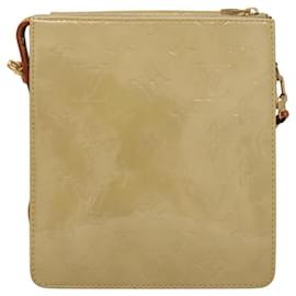 Louis Vuitton-LOUIS VUITTON Monogram Vernis Motto Accessory Pouch Beige M91136 LV Auth sw270-Beige