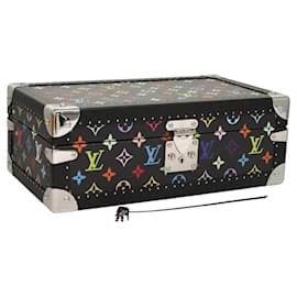 Louis Vuitton-LOUIS VUITTON Multicolor Coffret 8 Montor Jewelry Box Black M13128 Auth 115973S-Black
