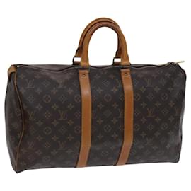 Louis Vuitton-LOUIS VUITTON Monogram Keepall 45 Boston Bag M41428 LV Auth EC987-Monogram
