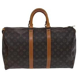Louis Vuitton-LOUIS VUITTON Monogram Keepall 45 Boston Bag M41428 LV Auth EC987-Monogram