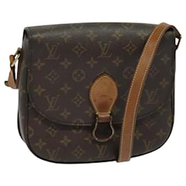 Louis Vuitton-LOUIS VUITTON Monogram Saint Cloud GM Bolsa de Ombro M51242 LV Auth BA999-Monograma