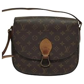 Louis Vuitton-LOUIS VUITTON Monogram Saint Cloud GM Bolsa de Ombro M51242 LV Auth BA999-Monograma