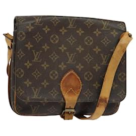 Louis Vuitton-LOUIS VUITTON Monogram Cartouchiere GM Bolsa de Ombro M51252 LV Auth bs23729-Monograma