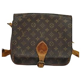 Louis Vuitton-LOUIS VUITTON Monogram Cartouchiere GM Bolsa de Ombro M51252 LV Auth bs23729-Monograma