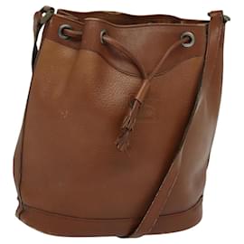 Autre Marque-Burberrys Shoulder Bag Leather Brown Auth BA826-Brown