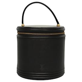 Louis Vuitton-LOUIS VUITTON Bolsa de Mão Epi Cannes Preta M48032 LV Auth sw192-Preto
