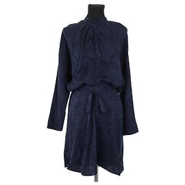 Zadig & Voltaire Blaue Seidenkleid Blau