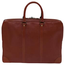 Louis Vuitton-LOUIS VUITTON Epi Porte Documents Voyage Business Bag Brown M54478 Auth EC983-Brown