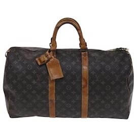 Louis Vuitton-LOUIS VUITTON Monogram Keepall 50 Bolsa Boston M41426 LV Auth EC556-Monograma