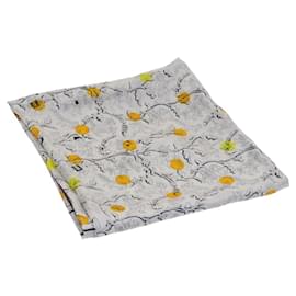 Hermès-HERMES Carre 140 Scarf ""CHASSE EN INDE"" Silk White Auth hk2280-White
