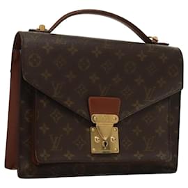 Louis Vuitton-LOUIS VUITTON Monograma Monceau 28 Bolsa de Mão M51185 LV Auth bs23746-Monograma