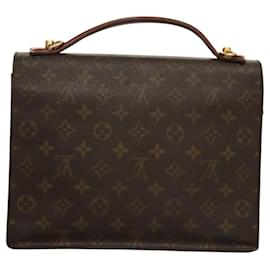Louis Vuitton-LOUIS VUITTON Monograma Monceau 28 Bolsa de Mão M51185 LV Auth bs23746-Monograma