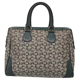 Céline-CELINE C Sulky Hand Bag Canvas Navy Auth bs24121-Navy blue