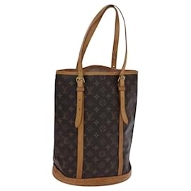 Louis Vuitton-LOUIS VUITTON Bolsa de Ombro Monogram Bucket GM M42236 LV Auth EC959-Monograma