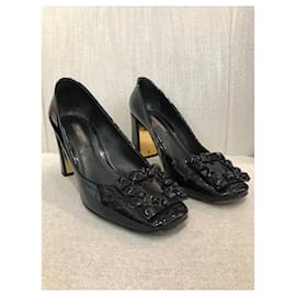 Louis Vuitton-LOUIS VUITTON Heels T.EU 37 Patent leather-Black