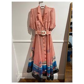 Robe ZIMMERMANN T.International XS Soie Rose