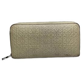 Vintage Loewe Madrid Monogram Leather Wallet grey White