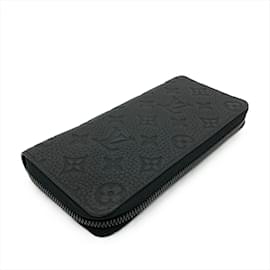 Louis Vuitton-Louis Vuitton Black Long Wallet-Black