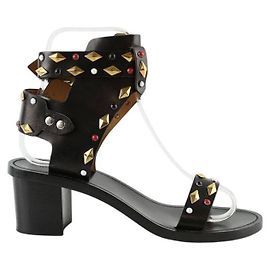 Isabel Marant Etoile Black leather sandals Black