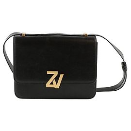 Zadig & Voltaire Borsa a spalla in pelle nera Nero