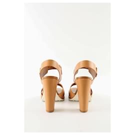 Tod's-Leather heels-Camel