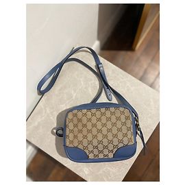 Bolsas GUCCI T. Couro Azul