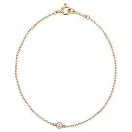 Tiffany & Co-Pulseira de diamante Tiffany & Co K18YG-Dourado,Metálico
