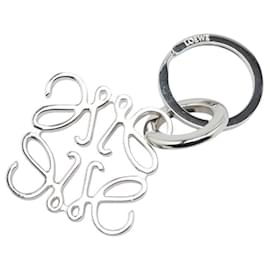 Loewe-Loewe Anagram Metal Keychain Keyring-Silvery,Metallic