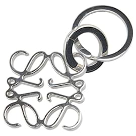 Loewe-Loewe Anagram Metal Keychain Keyring-Silvery,Metallic
