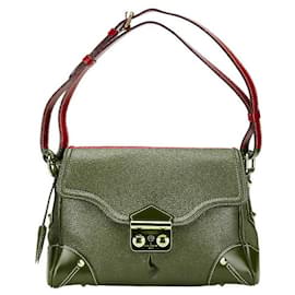 Louis Vuitton-Bolsa de mão em couro Suhali Louis Vuitton M95846-Vermelho