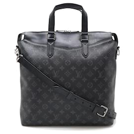Louis Vuitton-Louis Vuitton Monogram Eclipse Tote Explorer Briefcase M40567-Black