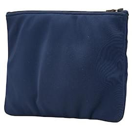Hermès-Hermes Neobain GM Pouch Navy Polyamide-Blue