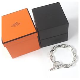 Hermès-Hermes Chaine d'Ancre Silver Bracelet-Yellow