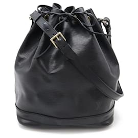 Louis Vuitton-Bolsa de Ombro Noé Epi Louis Vuitton Preta M59002-Preto