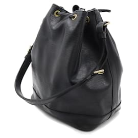 Louis Vuitton-Bolsa de Ombro Noé Epi Louis Vuitton Preta M59002-Preto