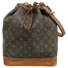 Louis Vuitton-Bolsa de Ombro Noé Monograma Louis Vuitton M42224-Marrom
