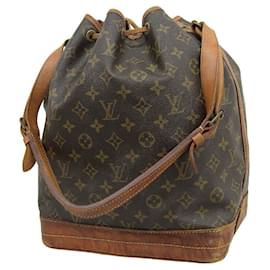 Louis Vuitton-Bolsa de Ombro Noé Monograma Louis Vuitton M42224-Marrom