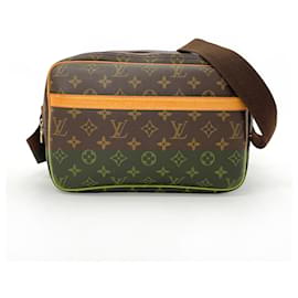 Louis Vuitton-Bolsa de Ombro Reporter PM em Canvas Monogram Louis Vuitton-Marrom