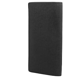 Louis Vuitton-Carteira longa em couro Taiga Louis Vuitton M30791-Preto