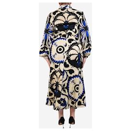 Autre Marque-Neutral printed midi dress - size UK 12-Other