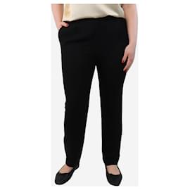 Valentino-Black pleated trousers - size UK 14-Black