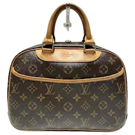 Louis Vuitton-Bolsa de mão Trouville Monogram Louis Vuitton M42228-Marrom