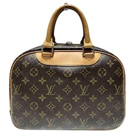 Louis Vuitton-Bolsa de mão Trouville Monogram Louis Vuitton M42228-Marrom