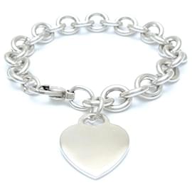 Tiffany & Co-Pulseira de coração em prata 925 Tiffany & Co-Prata,Metálico
